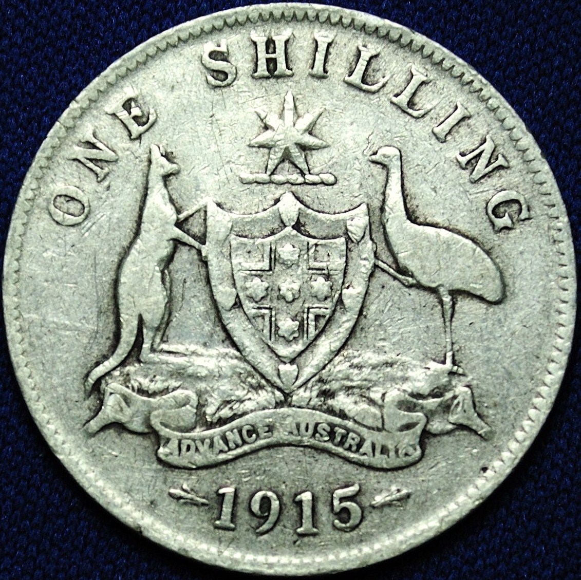1915 Australian shilling reverse