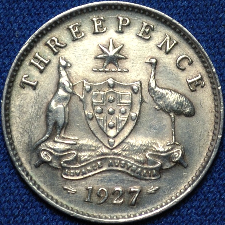1927 Australian threepence reverse