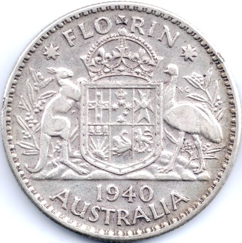 1940 Australian florin reverse
