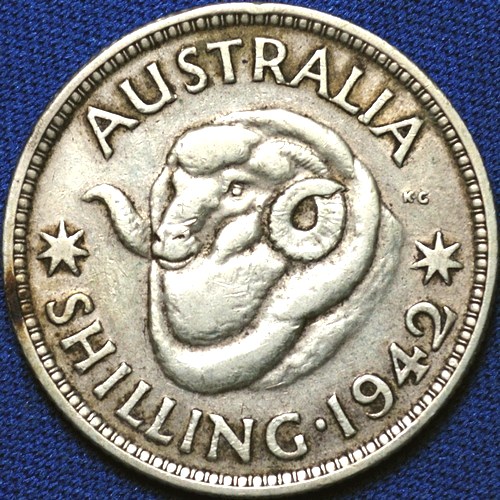 1942 (m) Australian shilling reverse
