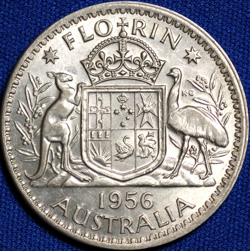 1956 Australian florin