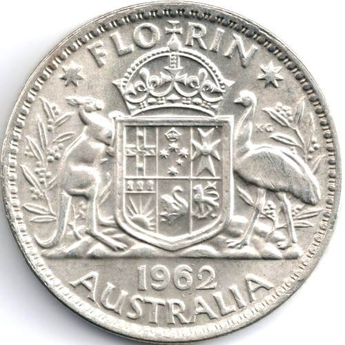 1962 Australian florin